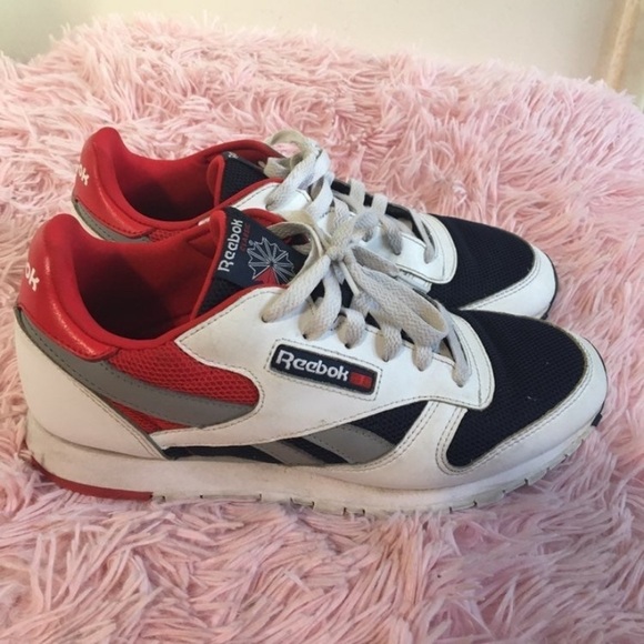 Reebok Classics men’s Leather Colour Block Trainers, 5 men’s main image 8